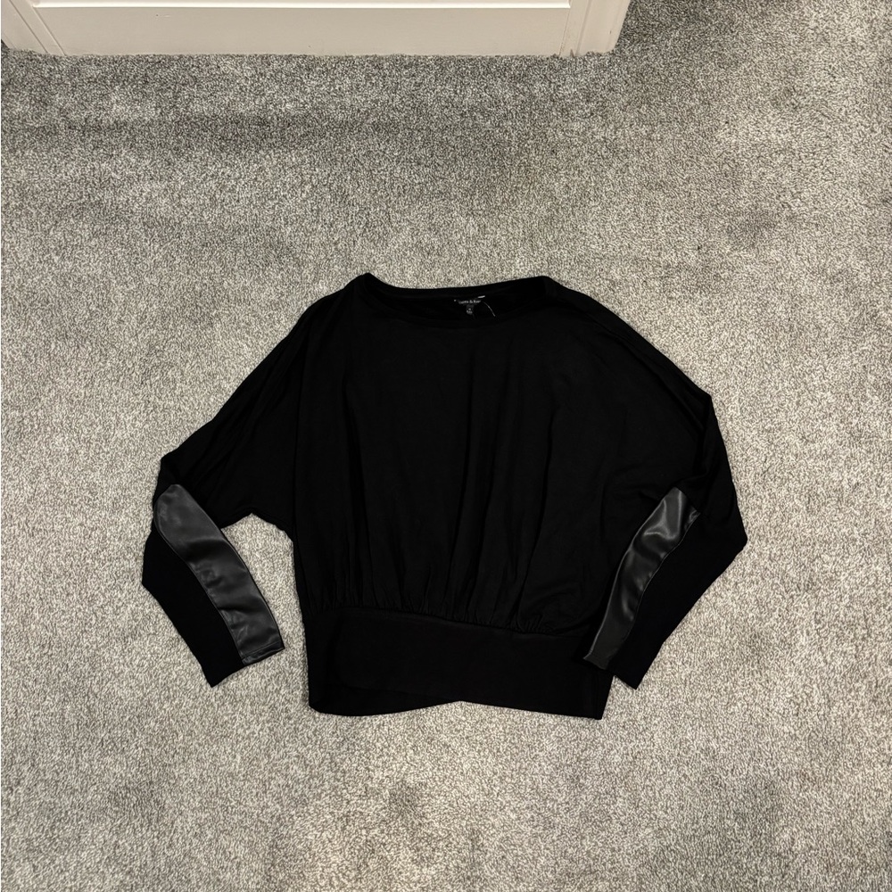 NWT Black knit top